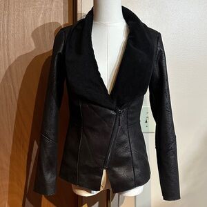 White House Black Market Black moto Jacket